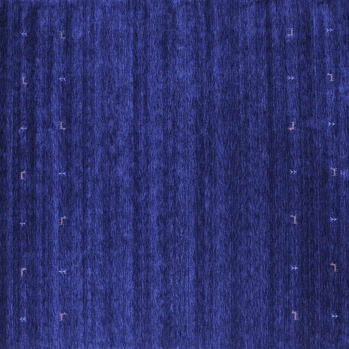 Square Abstract Blue Contemporary Rug, con902blu