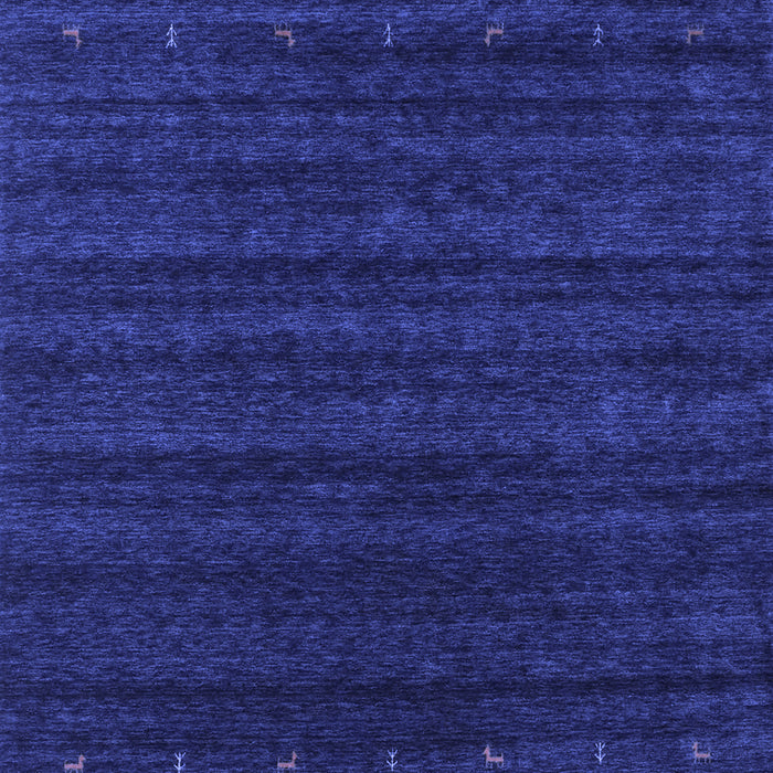 Machine Washable Abstract Blue Contemporary Rug, wshcon902blu