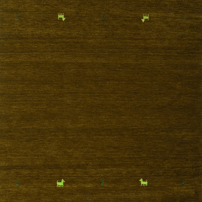 Abstract Green Contemporary Rug, con903grn