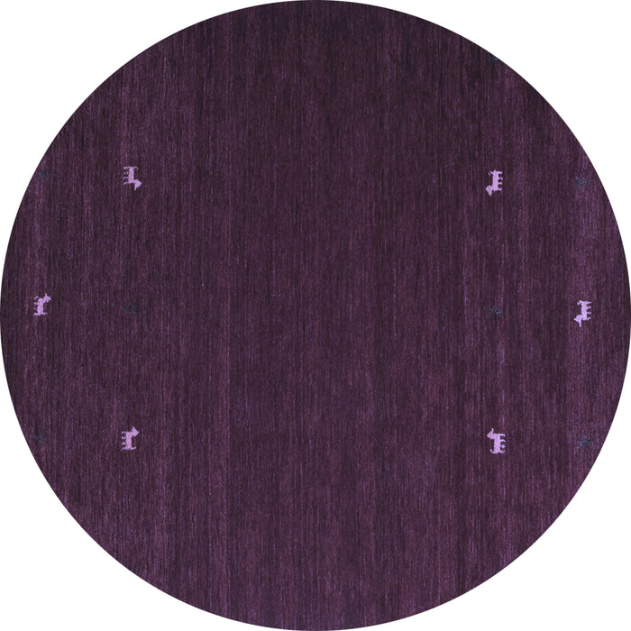Round Abstract Blue Contemporary Rug, con903blu