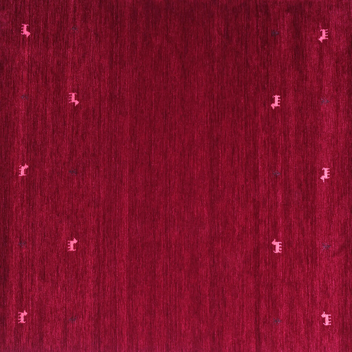 Square Machine Washable Abstract Pink Contemporary Rug, wshcon903pnk