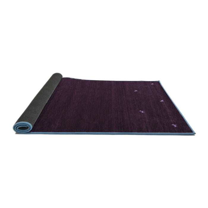 Sideview of Abstract Blue Contemporary Rug, con903blu