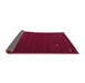 Sideview of Abstract Purple Contemporary Rug, con903pur