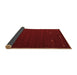 Sideview of Abstract Brown Contemporary Rug, con903brn