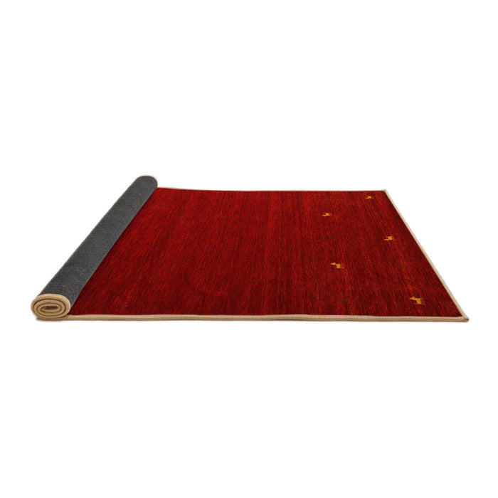 Sideview of Abstract Yellow Contemporary Rug, con903yw