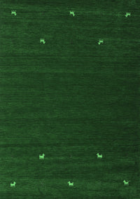 Abstract Emerald Green Contemporary Rug, con903emgrn