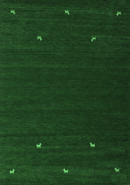 Abstract Emerald Green Contemporary Rug, con903emgrn