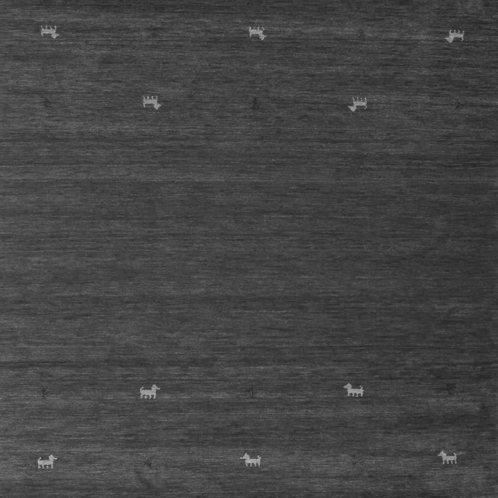 Round Machine Washable Abstract Gray Contemporary Rug, wshcon903gry