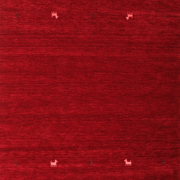 Machine Washable Abstract Red Contemporary Rug, wshcon903red