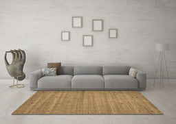 Machine Washable Abstract Brown Contemporary Rug in a Living Room,, wshcon904brn