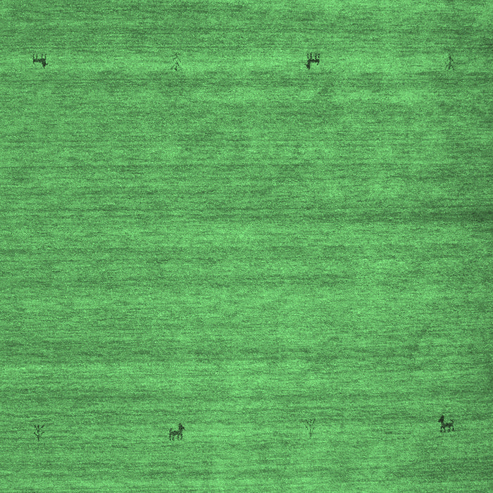 Abstract Emerald Green Contemporary Rug, con904emgrn