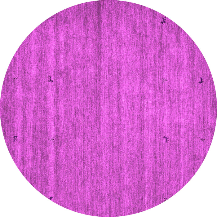 Round Abstract Pink Contemporary Rug, con904pnk