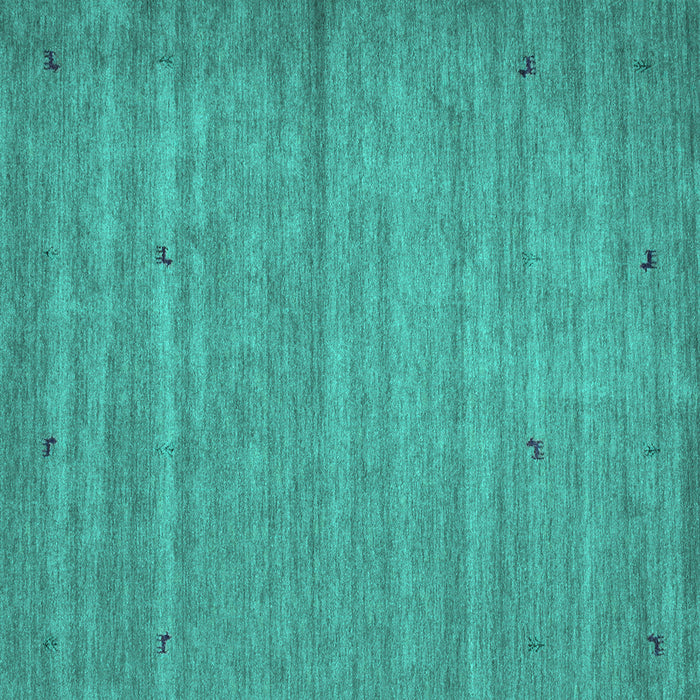 Square Abstract Turquoise Contemporary Rug, con904turq