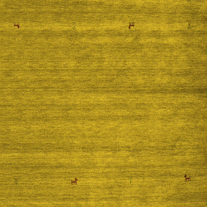 Abstract Yellow Contemporary Rug, con904yw