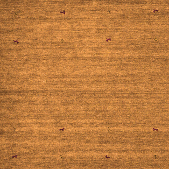 Serging Thickness of Abstract Orange Contemporary Rug, con904org