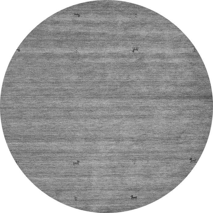 Square Abstract Gray Contemporary Rug, con904gry