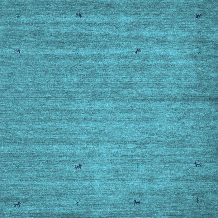 Square Abstract Light Blue Contemporary Rug, con904lblu