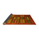 Sideview of Abstract Yellow Contemporary Rug, con905yw