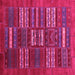 Square Abstract Pink Contemporary Rug, con905pnk