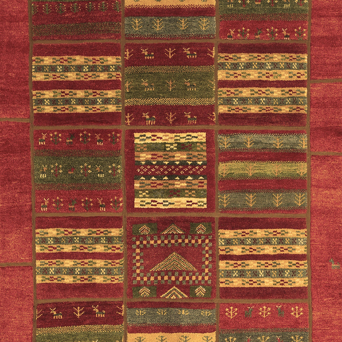 Machine Washable Abstract Brown Contemporary Rug, wshcon905brn