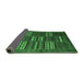 Sideview of Abstract Emerald Green Contemporary Rug, con905emgrn