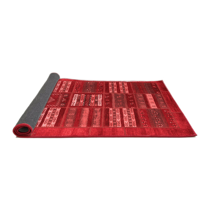 Abstract Red Contemporary Area Rugs