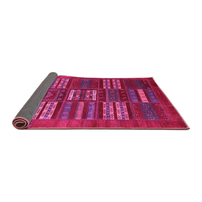 Sideview of Abstract Pink Contemporary Rug, con905pnk