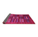 Sideview of Abstract Pink Contemporary Rug, con905pnk