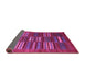 Sideview of Abstract Purple Contemporary Rug, con905pur