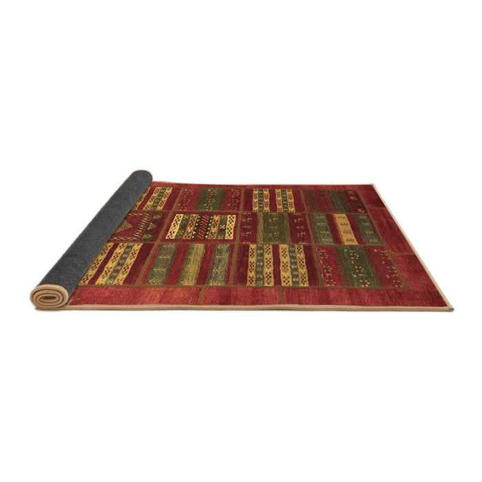 Sideview of Abstract Brown Contemporary Rug, con905brn