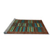 Sideview of Machine Washable Abstract Light Blue Contemporary Rug, wshcon905lblu