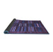 Sideview of Abstract Blue Contemporary Rug, con905blu