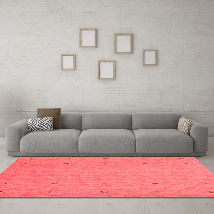 Contemporary Red Washable Rugs