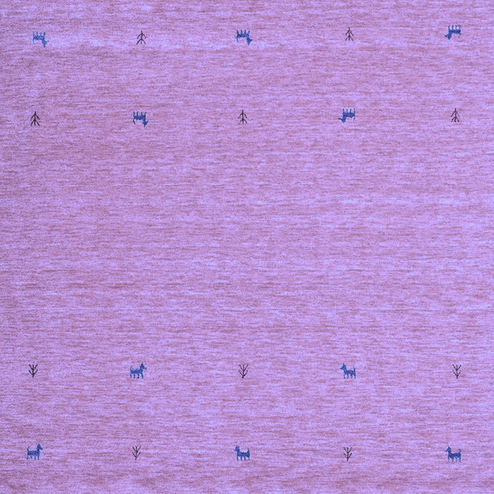 Square Abstract Blue Contemporary Rug, con906blu