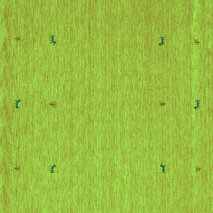 Abstract Green Contemporary Rug, con906grn