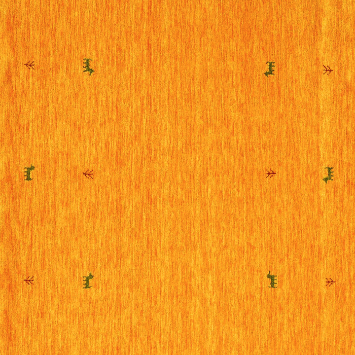 Abstract Yellow Contemporary Rug, con906yw