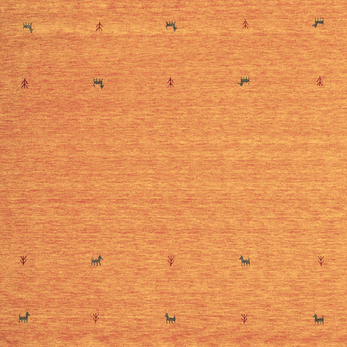 Square Abstract Brown Contemporary Rug, con906brn