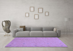 Machine Washable Abstract Blue Contemporary Rug in a Living Room, wshcon906blu