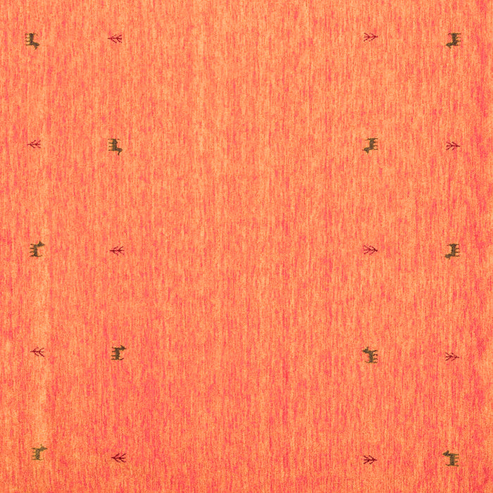 Serging Thickness of Abstract Orange Contemporary Rug, con906org