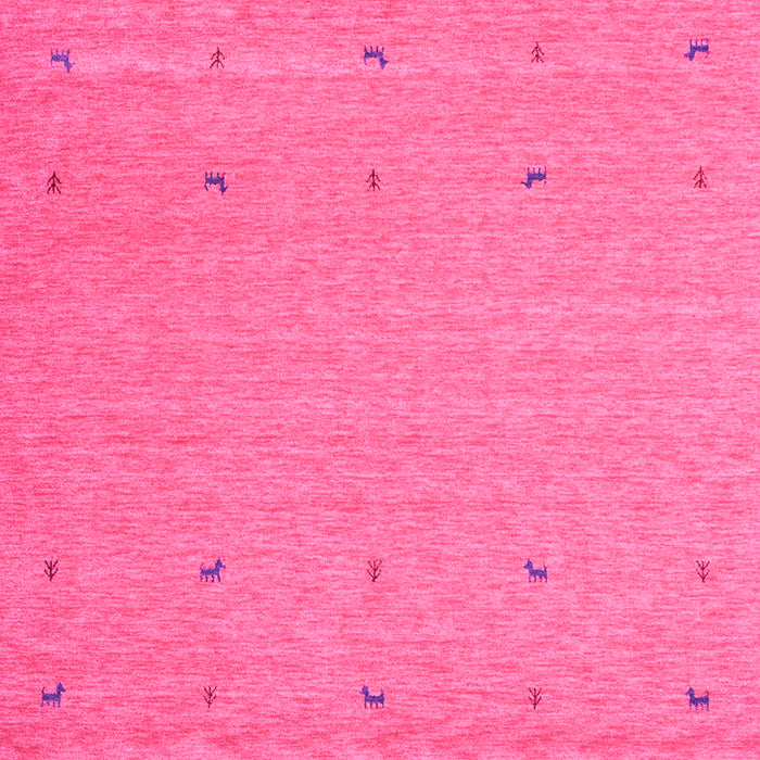 Square Abstract Pink Contemporary Rug, con906pnk