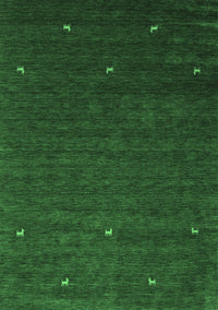 Abstract Emerald Green Contemporary Rug, con907emgrn