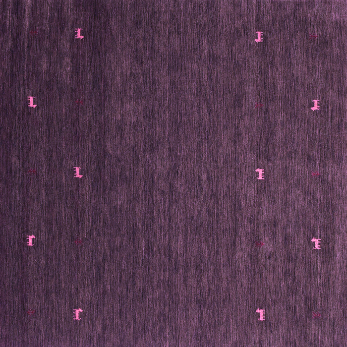 Square Machine Washable Abstract Purple Contemporary Area Rugs, wshcon907pur