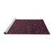 Sideview of Machine Washable Abstract Pink Contemporary Rug, wshcon907pnk