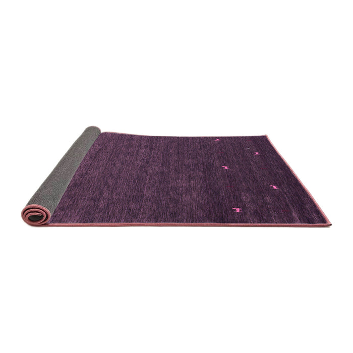 Sideview of Abstract Purple Contemporary Rug, con907pur