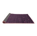 Sideview of Abstract Purple Contemporary Rug, con907pur