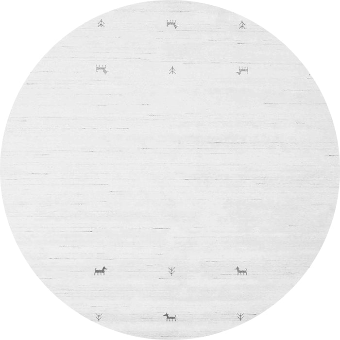 Machine Washable Solid Gray Modern Rug, wshcon908gry