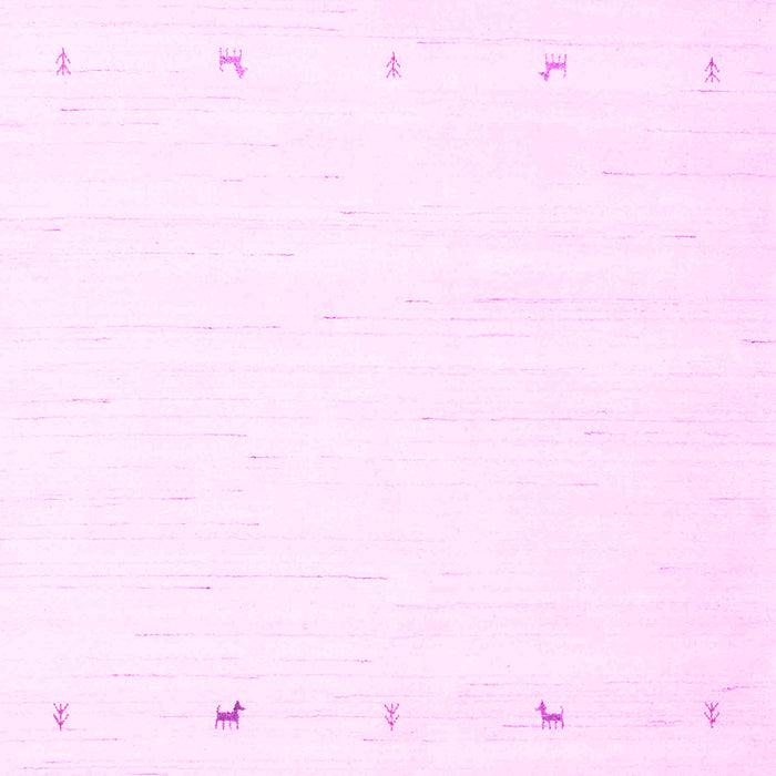 Machine Washable Solid Pink Modern Rug, wshcon908pnk