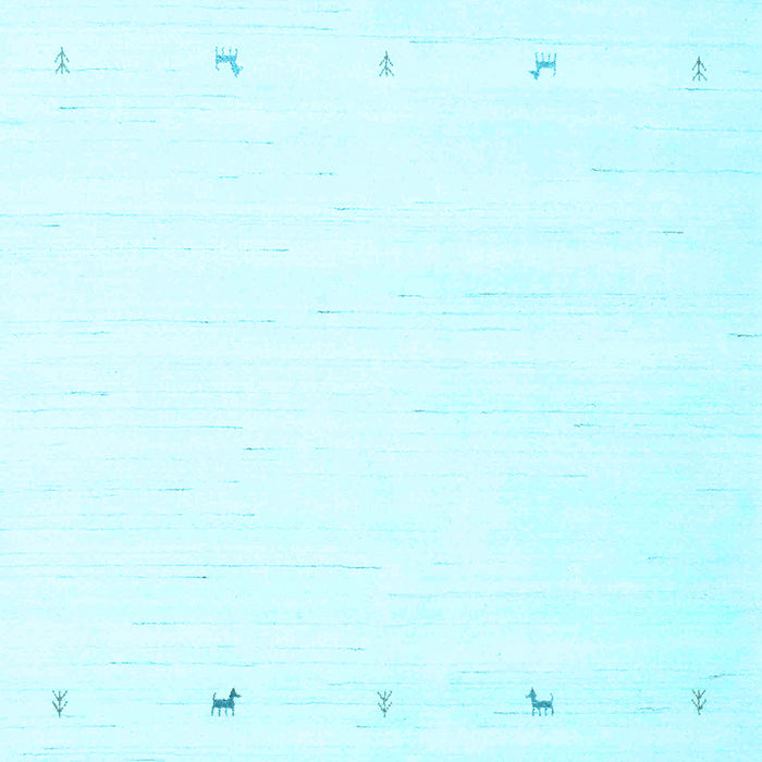 Solid Light Blue Modern Rug, con908lblu