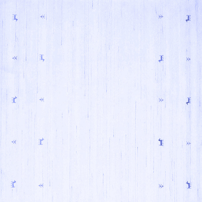 Square Machine Washable Solid Blue Modern Rug, wshcon908blu