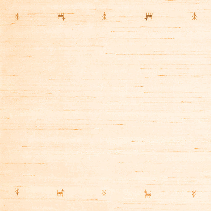 Solid Orange Modern Rug, con908org